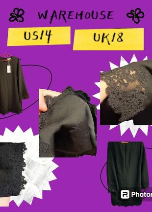 Warehouse,новое платье с кружевом