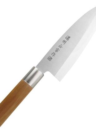 Нож кухонный деба 16 см satake коричневый (2000002914099)
