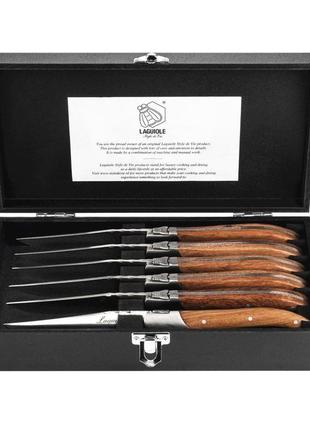 Набір із 6 стейкових ножів style de vie коричневий (2000002914556)