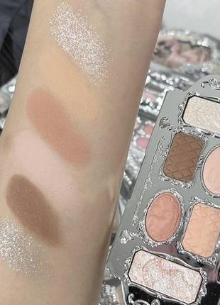 Палетка теней swan ballet от flower knows black swan (черная)