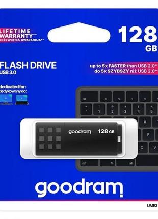 Флешка usb goodram ume3 128gb black (ume3-1280k0r11)