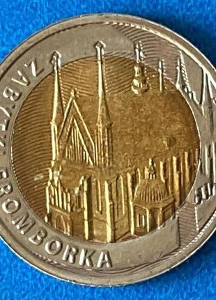 Монета польши 5 злотых 2019 г. памятники фромборка
