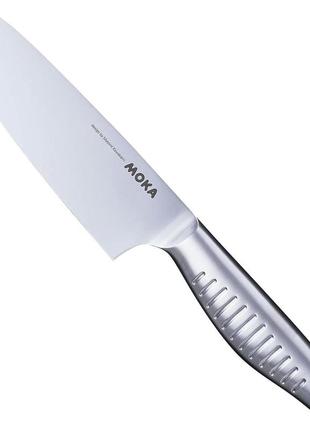 Нож кухонный сантоку 15 см suncraft серебряный (2000002913849)