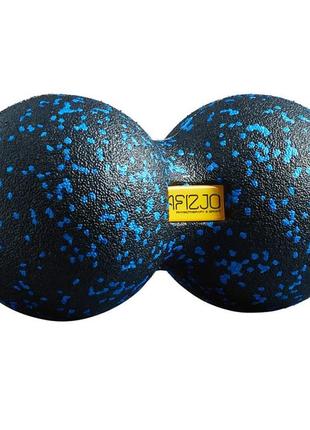 Масажний м'яч 12x24 см 4fizjo чорно-синій (2000000779508)