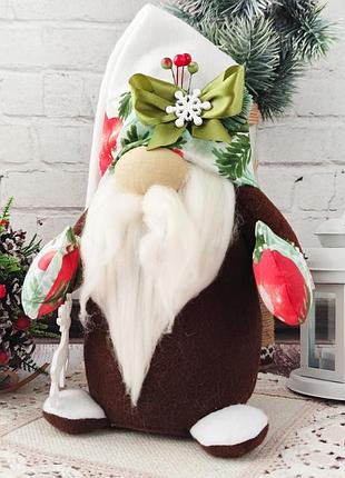Игрушка интерьерная "рождественский гном"