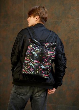 Рюкзак рол sambag rolltop  принт "abstract"