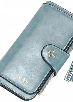 Клатч портмоне кошелек baellerry n2341, маленький женский кошелек, компактный кошелек. цвет: темно-синий
