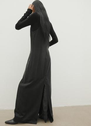 Шелковое платье макси h&m2 фото