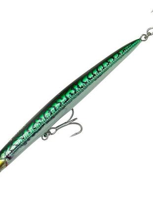 Воблер savage gear sandeel jerk minnow s 110mm 7.0g green mackerel php