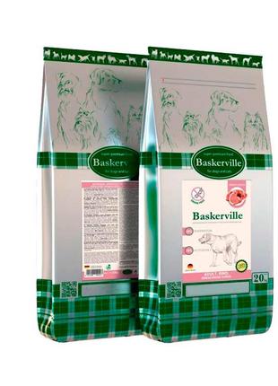 Baskerville grain free dog adult beef з яловичиною — 20 кг