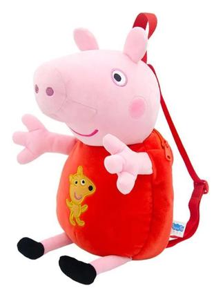 Плюшевий рюкзак свинка пеппа peppa pig, нова