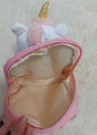 Милий дитячий рюкзак з іграшкою єдинорогом, новий7 фото