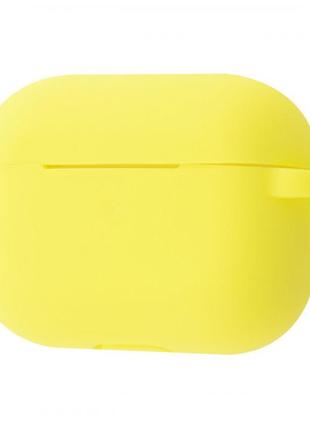 Чохол silicone shock-proof case for airpods pro yellow