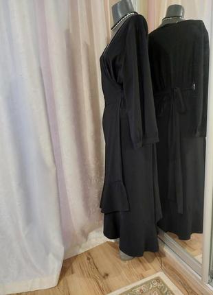 Шикарное на запах платье 👗3 фото