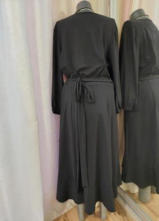 Шикарное на запах платье 👗4 фото