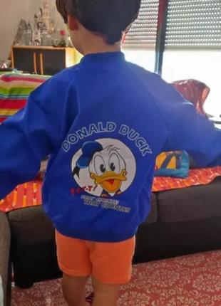 Дитяча куртка, бомбер з donald duck, на 1-4 роки, нова6 фото