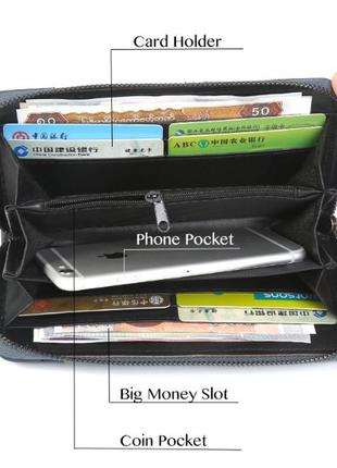 Ошатний якісний великий гаманець, 3 кольору. новий3 фото