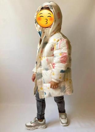 Стильна дитяча зимова куртка з капюшоном, 4-5 років, нова7 фото