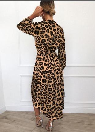 Платье леопард 54/563 фото