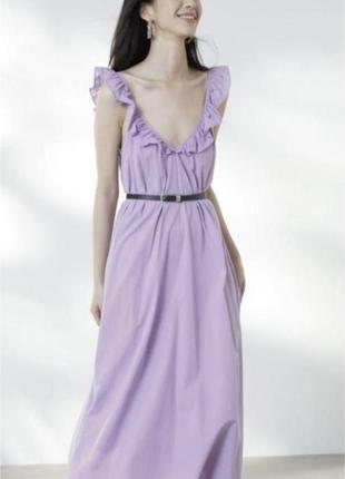 Нежное лиловое платье h&m6 фото