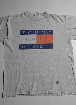 Вінтажна реп футболка vintage 90s tommy hilfiger rap tee