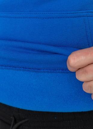 Худі чоловічий на флісі з капюшоном, колір синій5 фото
