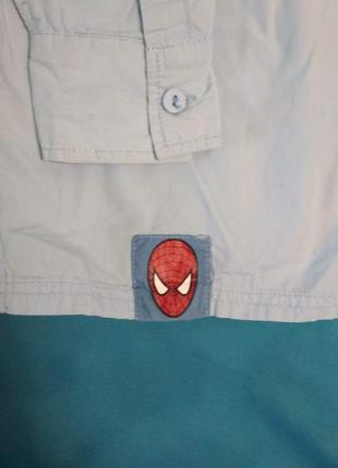 Сорочка з принтом людина-павук на 5-6 років3 фото