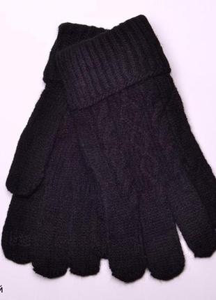 Рукавички орнамент чорні