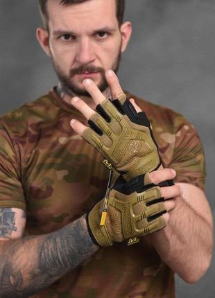 Рукавички тактичні безпалі mechanix m-pact gloves coyote вт1060