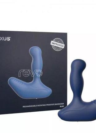 Массажер простаты nexus revo blue с вращающейся головкой, макс. диаметр 3,2 см