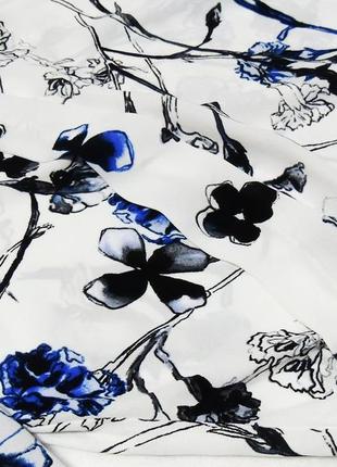 Асиметрична квіткова блуза на запах george6 фото
