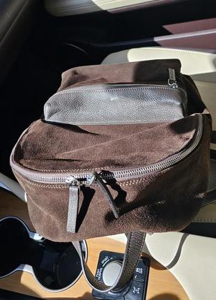 Замшевий шкіряний рюкзак портфель  liu jo оригінал1 фото