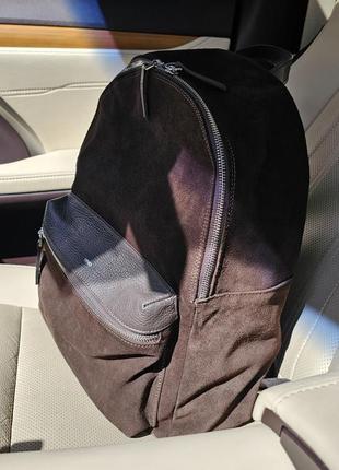 Замшевий шкіряний рюкзак портфель  liu jo оригінал3 фото