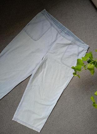 Легкі джинсові бріджі великий розмір шорти подовжені бриджи шорты