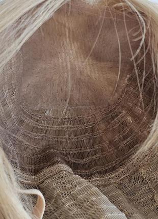 % на дрони натуральний парик пшеничний блонд дитяче волосся перука трессы wig6 фото