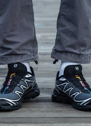 Кроссовки salomon xt-6 adv grey black 6