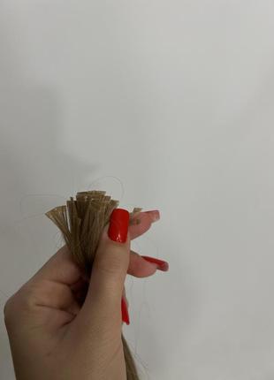 Натуральные волосы для наращивание премиум славянка капсулированные