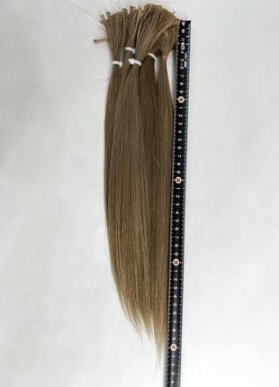 Натуральные волосы для наращивание премиум славянка капсулированные