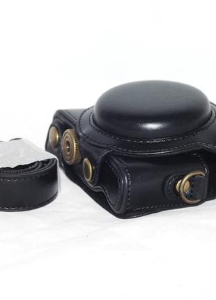 Футляр захисний - чохол для фотоапаратів sony dsc-rx100, dsc-rx100 ii, dsc-rx100 iii, rx-100 iv - чорний