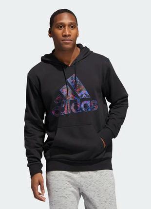 Худи  adidas legends pullover black/vivid red