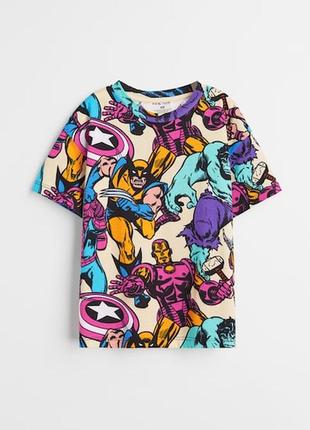 H&m футболка marvel для хлопчика 4-6 років 110-116