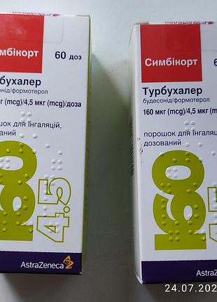 Ингалятор порошковый симбикорт турбохалер 160 на 60 доз