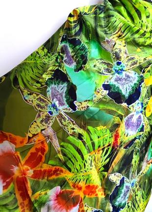 Большой шелковый платок 3d цветочный принт /9937/6 фото