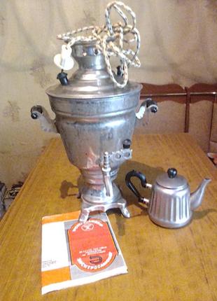 Электросамовар 2,5л и чайник-заварник в комплекте8 фото