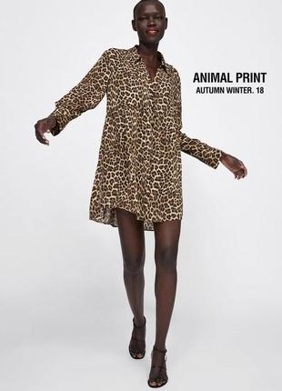 Рубашка h&m, zara animal print леопардовая, актуальная тренд сезона!