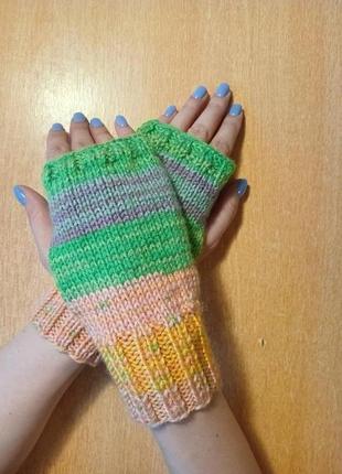Митенки перчатки стильные женские демисезон