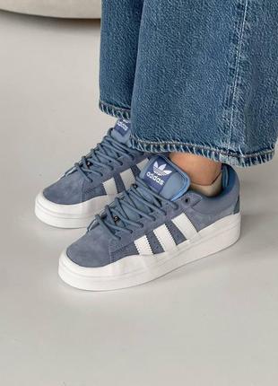 Кросівки жіночі adidas campus bad bunny blue