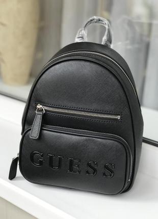 Рюкзак женский guess оригинал tobago logo backpack гесс черный