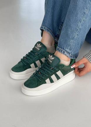 Кросівки жіночі adidas campus bad bunny green