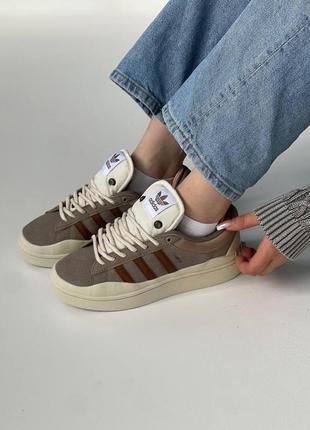 Кроссовки женские adidas campus bad bunny brown